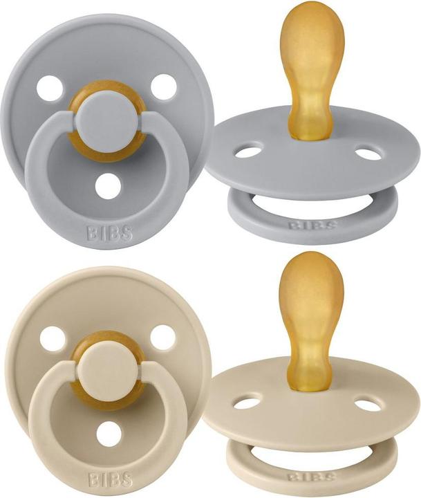 Image du produit Bibs Sucettes Colour Latex (symétriques, 6-18 mois), Cloud & Vanilla (2 x, 6 - 12 M.)