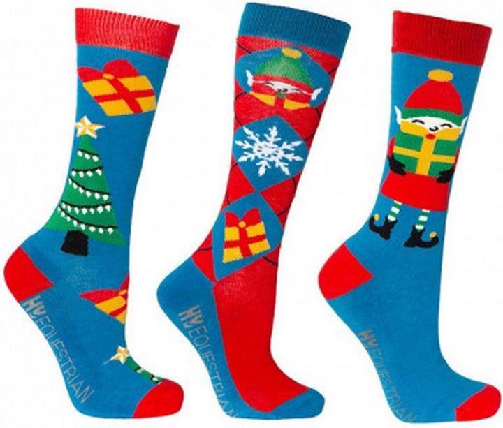 Immagine prodotto Hy Calzini Jolly Elves con disegno natalizio (confezione da 3) (confezione da 3, 152)