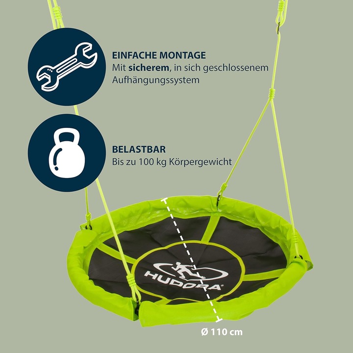 Actual product image Hudora Nest swing