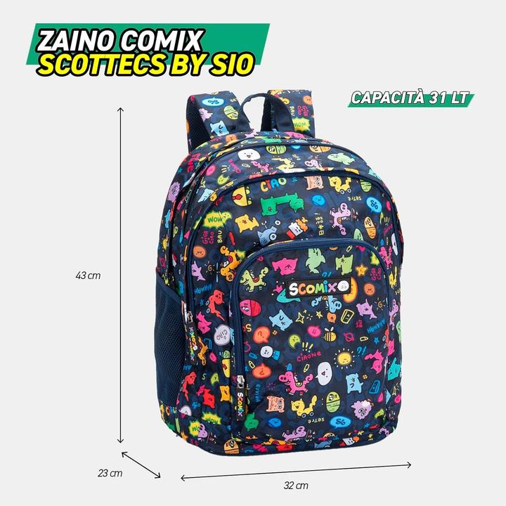 Actual product image Comix Organized Backpack