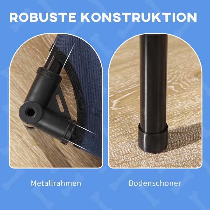 Image du produit Outsunny Lit pour chien avec toit, pour chiens de taille moyenne, bleu foncé (Chien)