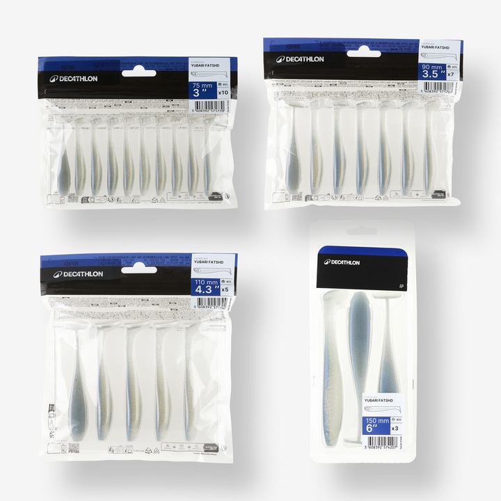 Produktbild Caperlan Gummiköder Yubari Fatshad mit Lockstoff Blaurücken (7.50 cm)