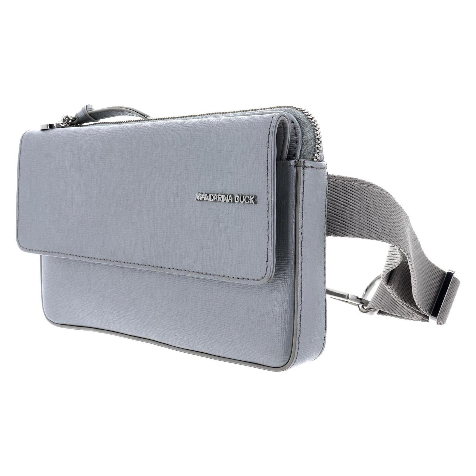 Mandarina Duck, Unisex, Bauchtasche, Essential Bum Bag, Silber