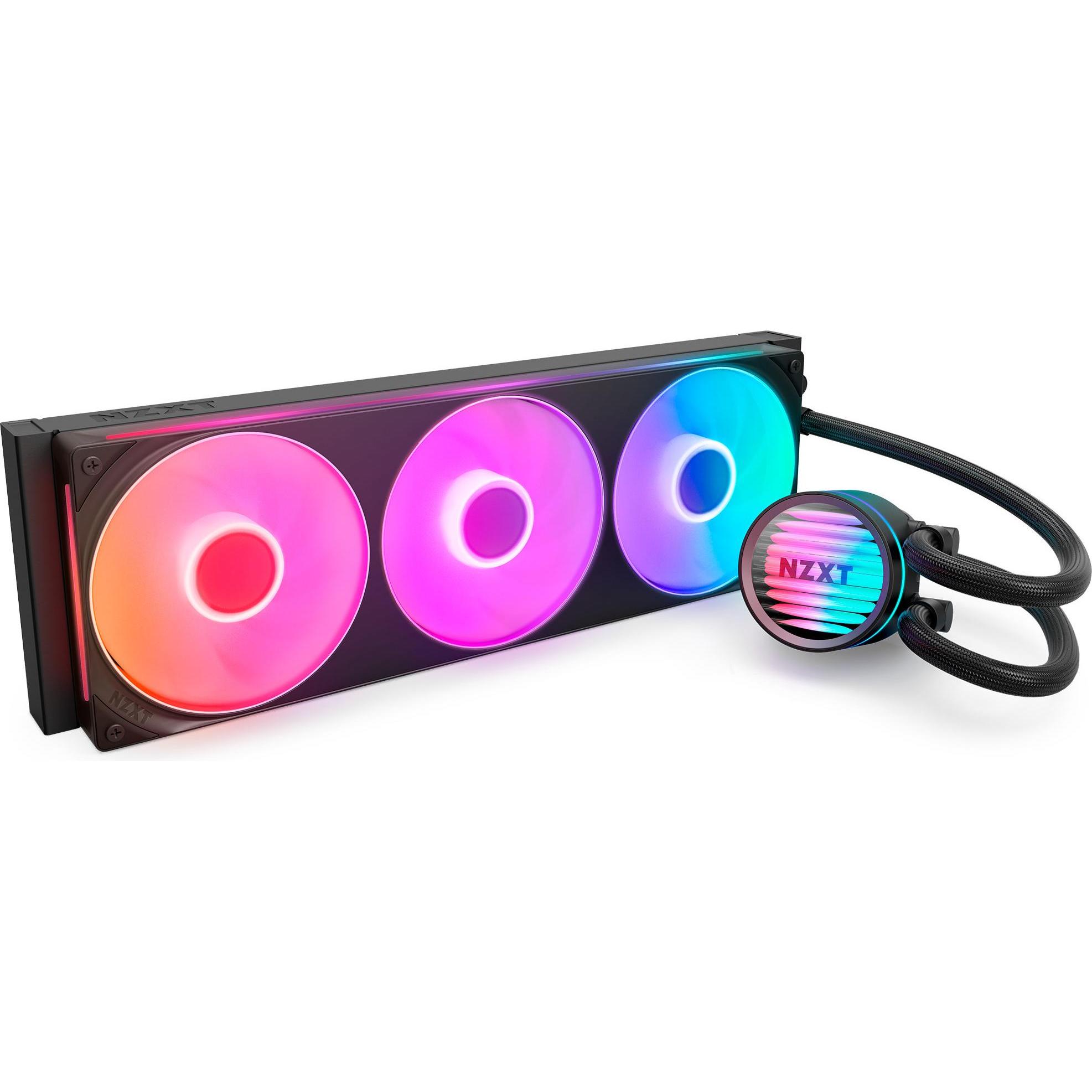 NZXT Kraken 360 RGB Liquid Cooler Blk, CPU Wasserkühler, Schwarz