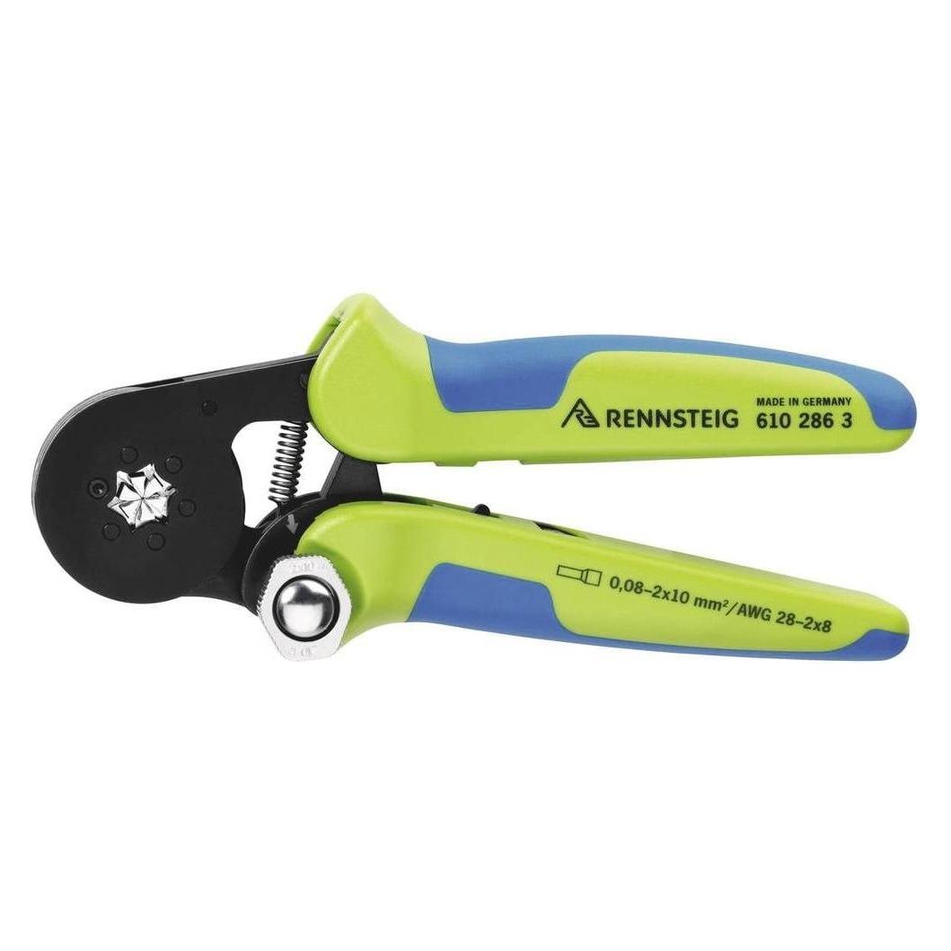 Rennsteig Nero Pinza, Pinze Per Crimpare Le Ghiere A Filo Pew 8.286 (180 Mm)