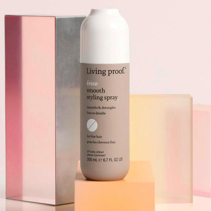 Actual product image Living Proof No Frizz Smooth Styling Spray Lightweight Detangles Conditioning 5.5 oz (200 ml)