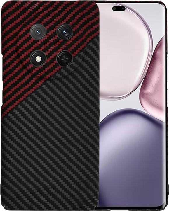 Actual product image Techsuit - Carbonite FiberShell - Honor Magic7 Lite / X9c - Red Vortex (Honor Magic7 Lite)