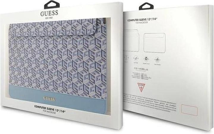 Produktbild Guess PU G Cube Computer Sleeve 13/14 - blue (14")