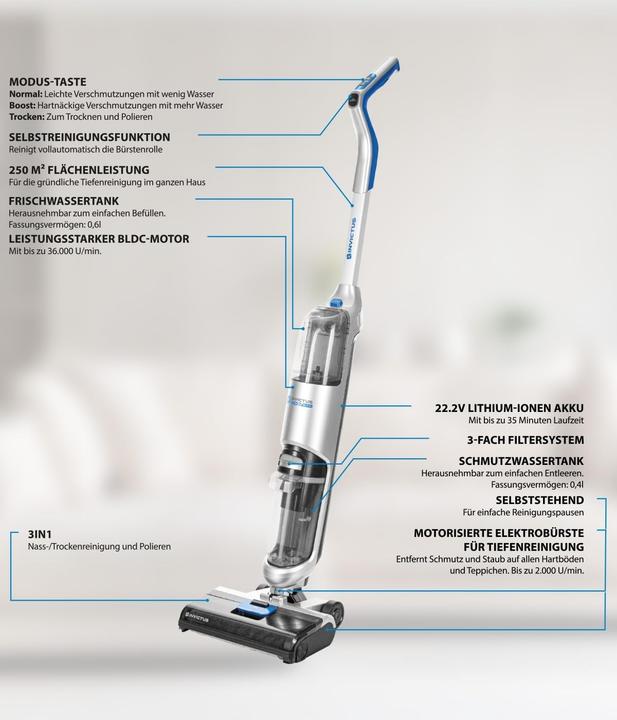 Actual product image Genius Invictus WD7 (Vacuuming + mopping)