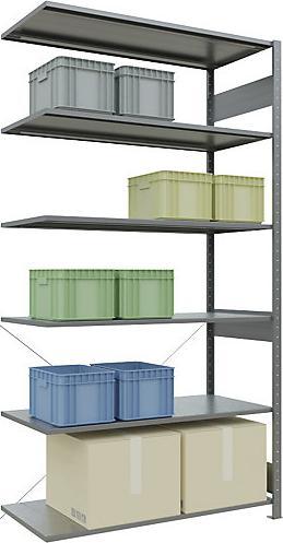 Actual product image eurokraft pro Boltless shelving, single row