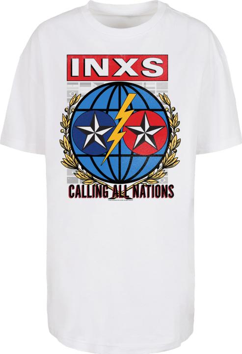 Produktbild Merchcode Ladies INXS - Calling All Nations Oversized Boyfriend Tee - 181645 (L)