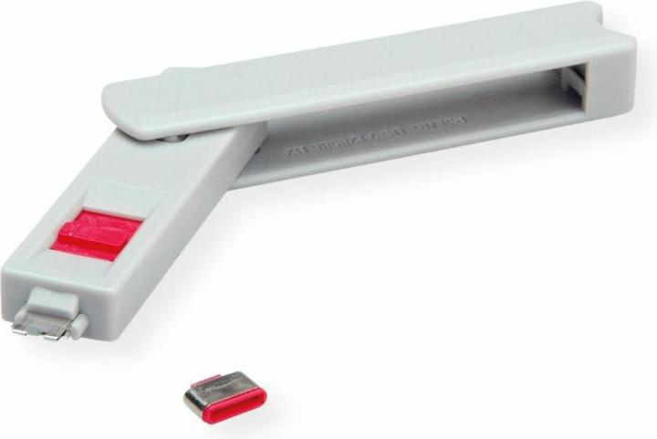 Actual product image Roline USB Type C Port Blocker, 1x lock and 1x key