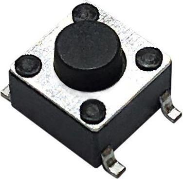 RND Components Kurzhubtaster, 1 Schliesser, 1.57N, 6 x 6mm