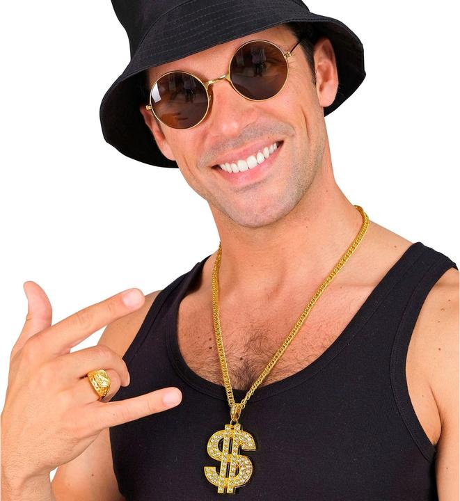 Produktbild Widmann STRASS DOLLAR KETTE 65 cm