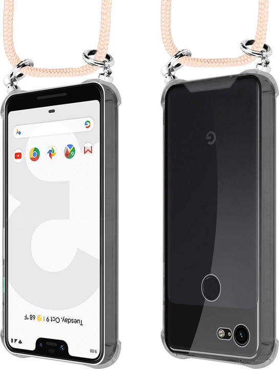 Produktbild Cadorabo TPU Handy Kette SILBER Cover