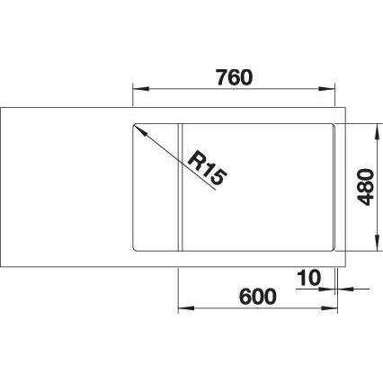 Thumbnail - Blanco, Spülbecken, ZIA XL 6 S Compact (Einbauspüle, 78 cm, 50 cm)