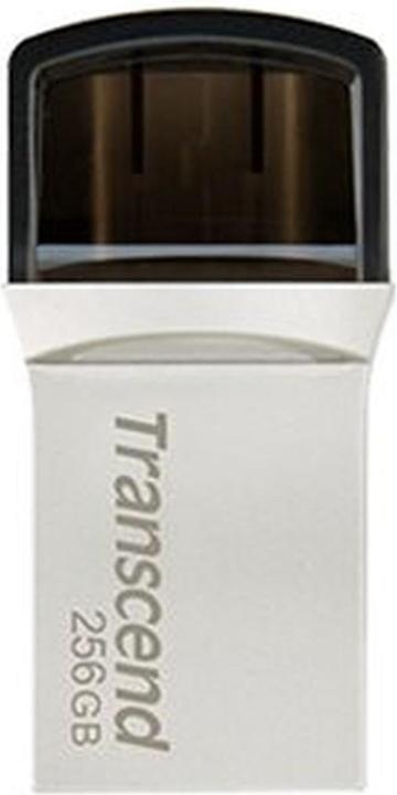Transcend USB stick 256GB JetFlash USB3.1,Pen Drive,OTG Type-A&C,Silver (256 GB, USB-A)