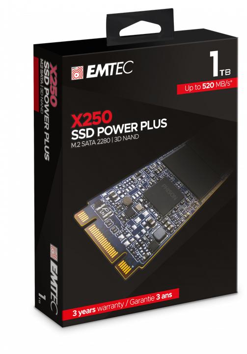 Image du produit Emtec X250 (1000 Go, M.2 2280)