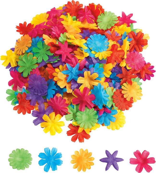 Immagine prodotto Colorations Fiori colorati in tessuto, 300 pezzi.