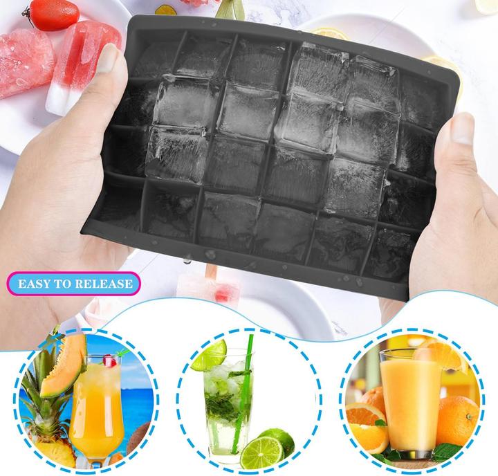 Actual product image Intirilife 2x ice cube moulds set of 2 à 24 compartments