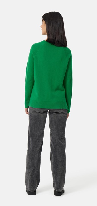 Actual product image Cash-Mere Kaschmir V-Ausschnitt Pullover mit Seitenschlitzen (XS)
