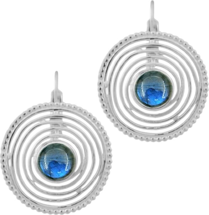 Immagine prodotto Steinkult Ohrringe Labradorite "Ondine" (Labradorite, Ottone)