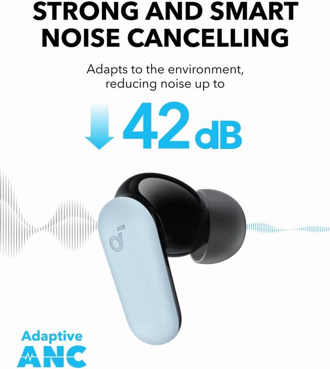 Image du produit soundcore Écouteurs intra-auriculaires P30i Blue A3959Z31 (ANC, 10 h, Sans fil)