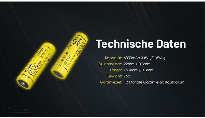 Produktbild Nitecore NL2160 (1 Stk., 21700, 6000 mAh)