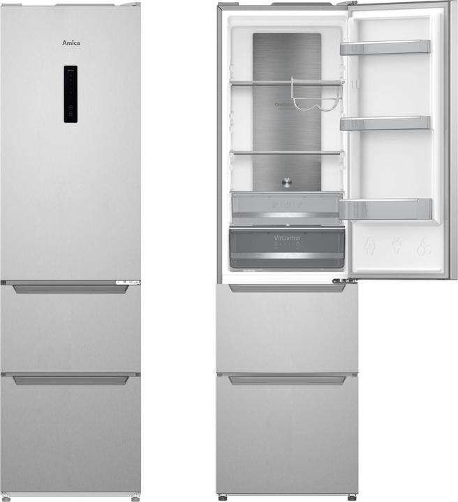 Actual product image Amica KGCN 389 150 E Ed Combi fridge D 197/85L 192x54x58.6cm TotalNoFrost (282 l)