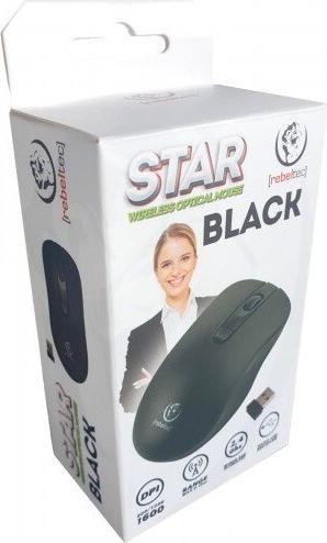 Produktbild Rebeltec Mysz bezprzewodowa STAR black 800/1000/1600 DPI