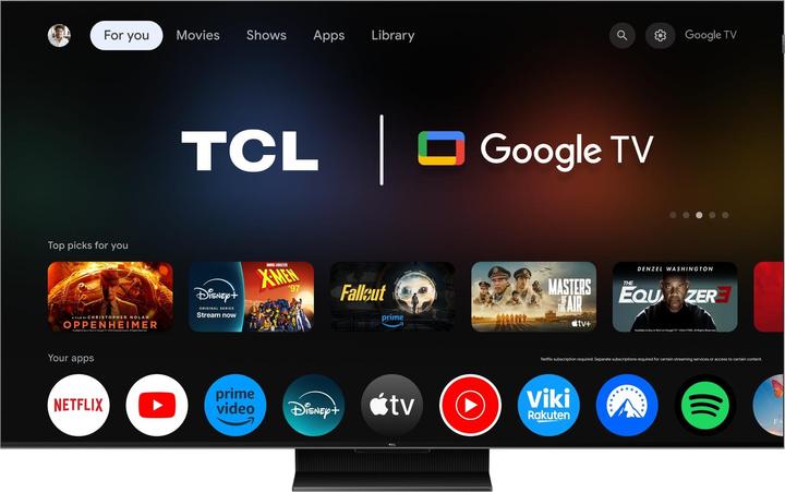 Actual product image TCL 55C765 (55", QLED, 4K, 2024)
