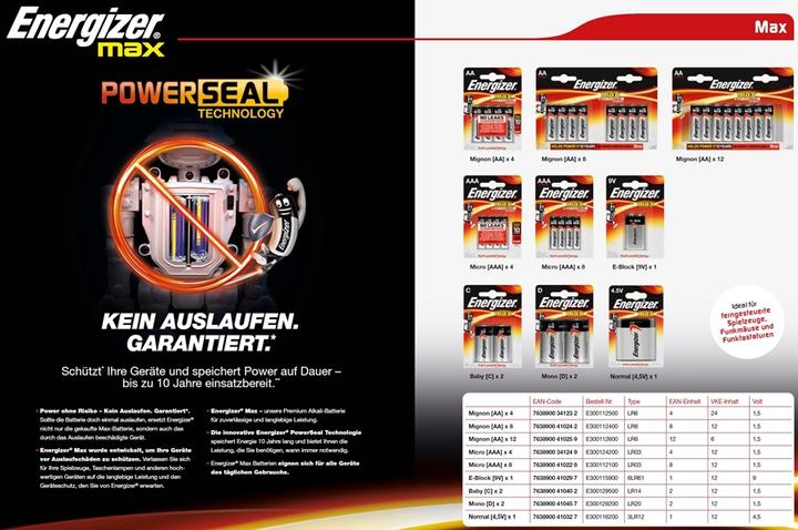 Actual product image Energizer Max Alkaline (2 pcs., C / Baby / LR14 / R14, 8000 mAh)