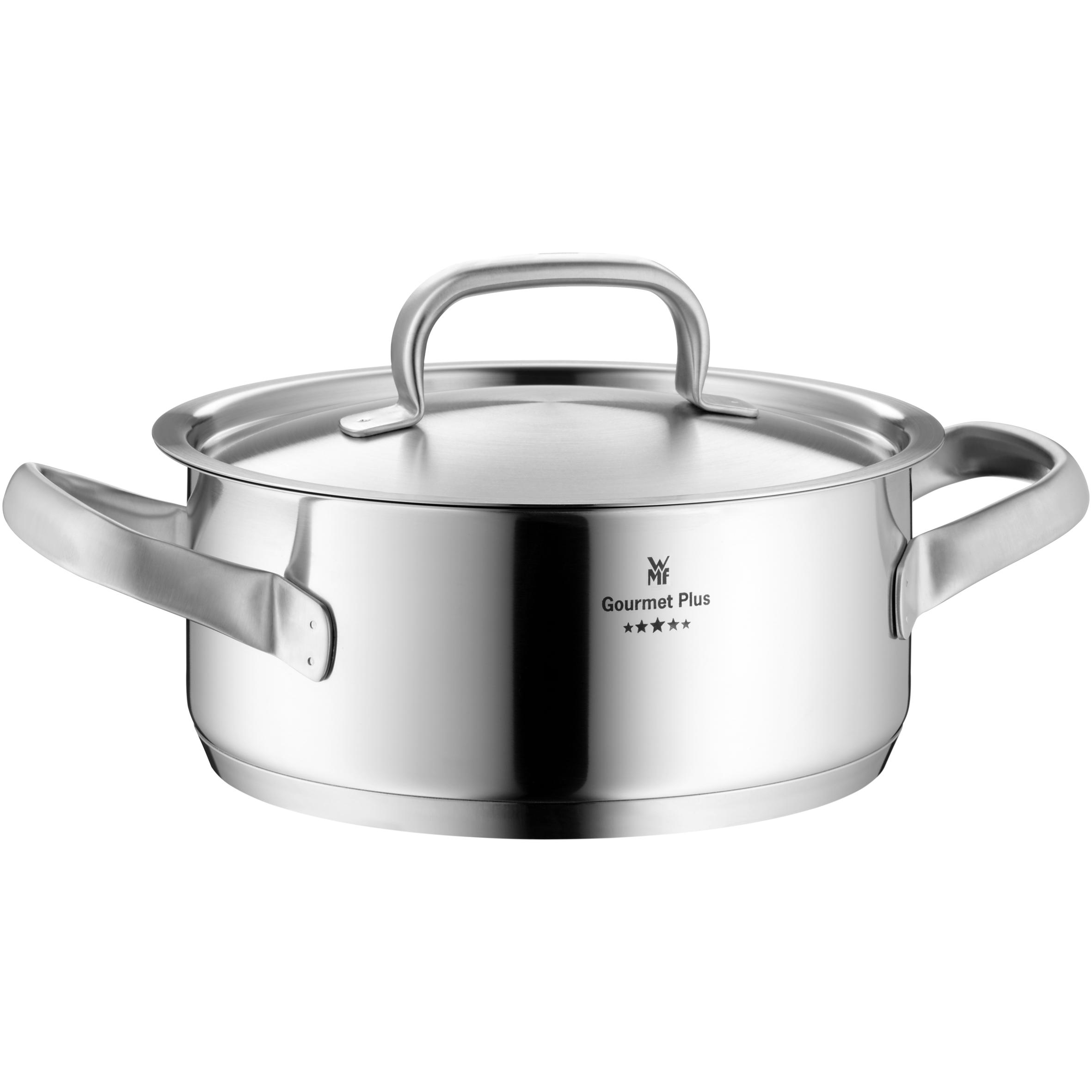 WMF Bratentopf GOURMET PLUS Silberfarben, Pfanne + Kochtopf, Silber
