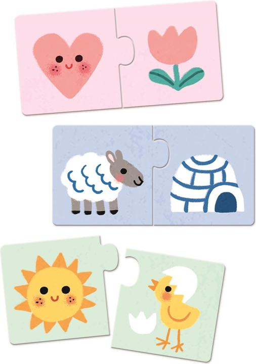 Produktbild Djeco Puzzle Duo Farben (24 Teile)