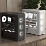 Image du produit AeroCool D501A-G-WT-v2 (blanc/bois) (ATX)