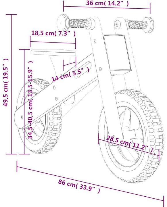 Produktbild vidaXL Laufrad (11.22")