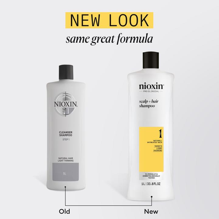 Actual product image Nioxin Scalp + Hair System 1 Shampoo (1000 ml)