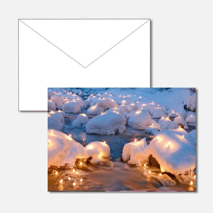 Immagine prodotto Biglietto motivo luci di candela (1 pz.)