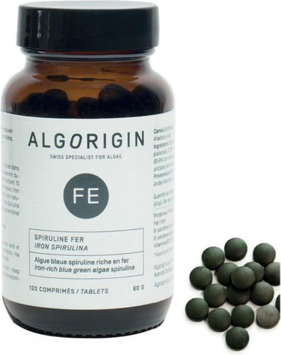 Image du produit Algorigin Fer Spiruline (120 pcs, Cachets, 60 g)