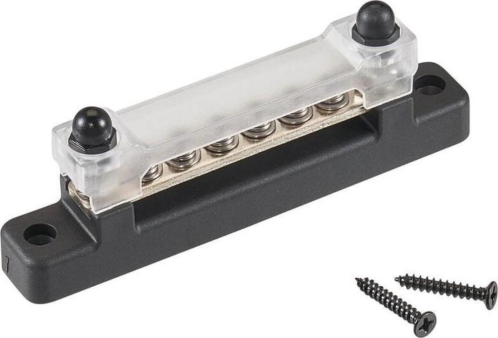Ective Barre de distribution de courant avec profilé inférieur 6x 150A DC/AC