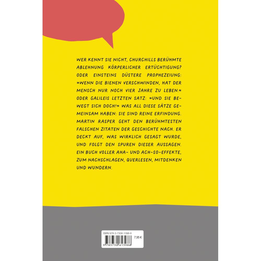 Thumbnail - Das Buch der falschen Zitate. »No Sports« hat Churchill nie gesagt. Mit einem Vorwort von Goe, Fachbücher