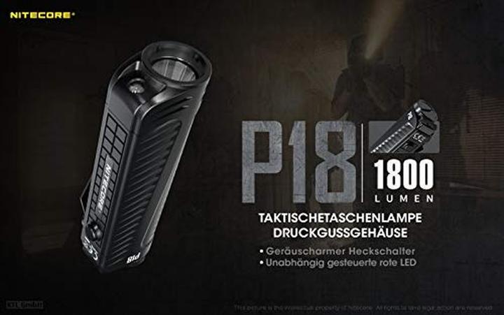 Produktbild Nitecore Taschenlampe P18 inkl. Akku (10.50 cm, 1800 lm)