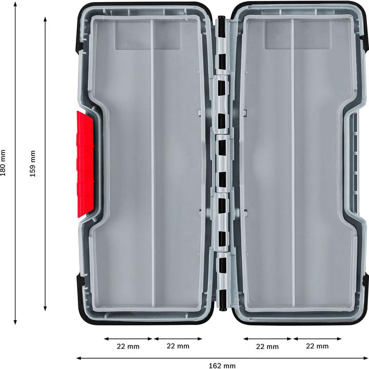 Produktbild Bosch Professional Zubehör PRO Tough Box Small für Zubehör, 43 x 87 x 210 mm