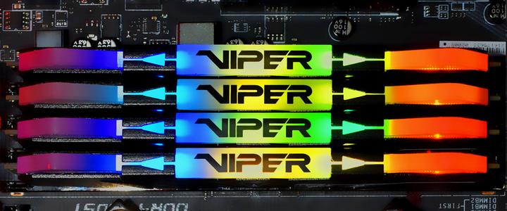 Actual product image Patriot Viper Steel RGB (2 x 8GB, 3200 MHz, DDR4-RAM, DIMM)