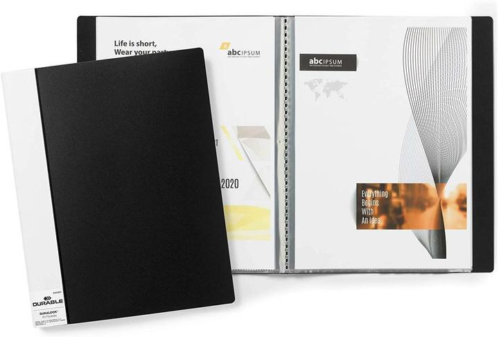Produktbild Durable Sichtbuch Duralook A4 Schwarz, 20 Hüllen (A4, 1x)