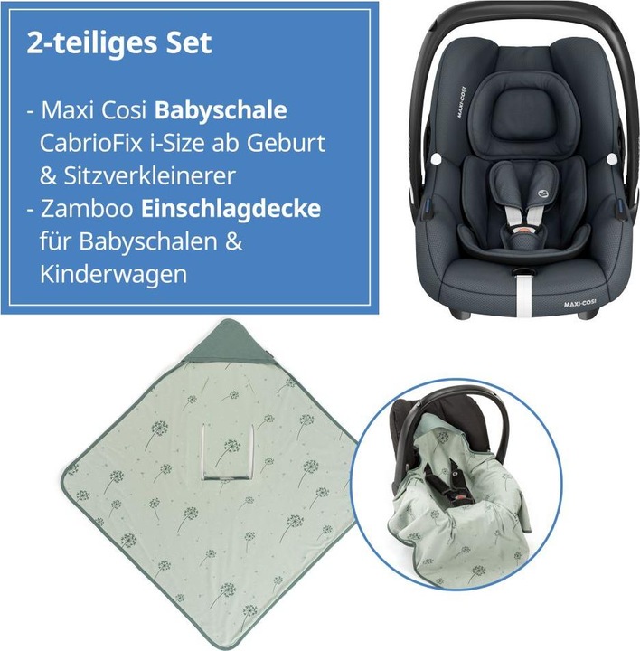 Immagine prodotto Maxi-Cosi Seggiolino auto per neonati CabrioFix i-Size dalla nascita a 12 mesi (40-75 seggiolini auto per (Seggiolino, ECE R129/i-Size Standard)