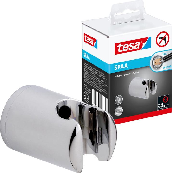 Image du produit tesa Support de douche mural SPAA avec solution adhésive sans perçage