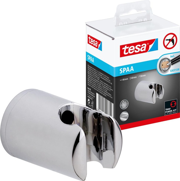 Actual product image tesa SPAA wall shower holder incl. adhesive solution without drilling