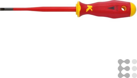 Actual product image Klauke Slotted screwdriver KL10010040ISLIM 100mm 4x0.8mm Slotted screwdriver 4012078856324 (Pin-torx)
