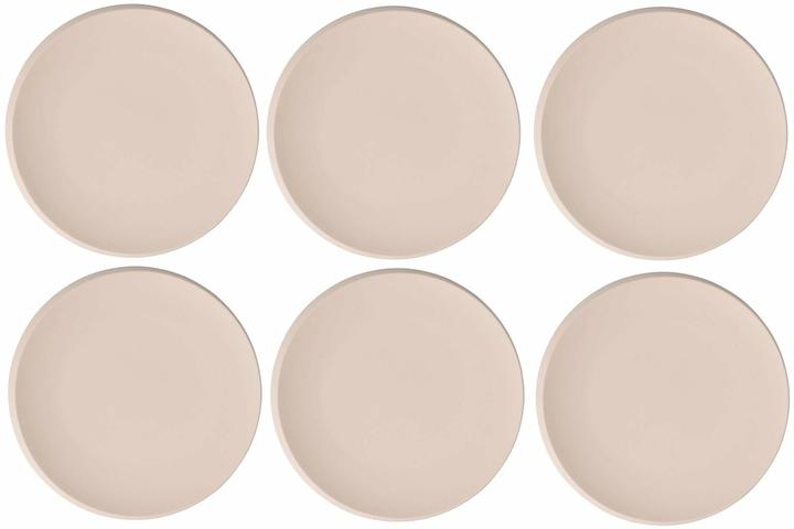 Villeroy & Boch Platzteller NewMoon 6 Stück, Beige (6 x, 29 cm)